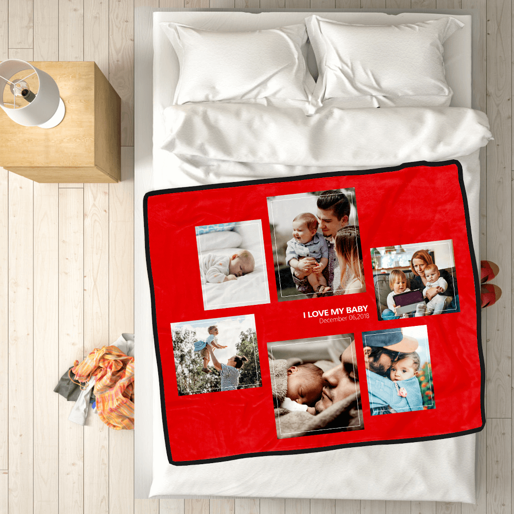 Custom Blankets Personalized Photo Blankets Custom Collage Blankets With 6 Photos Make Our Blankets