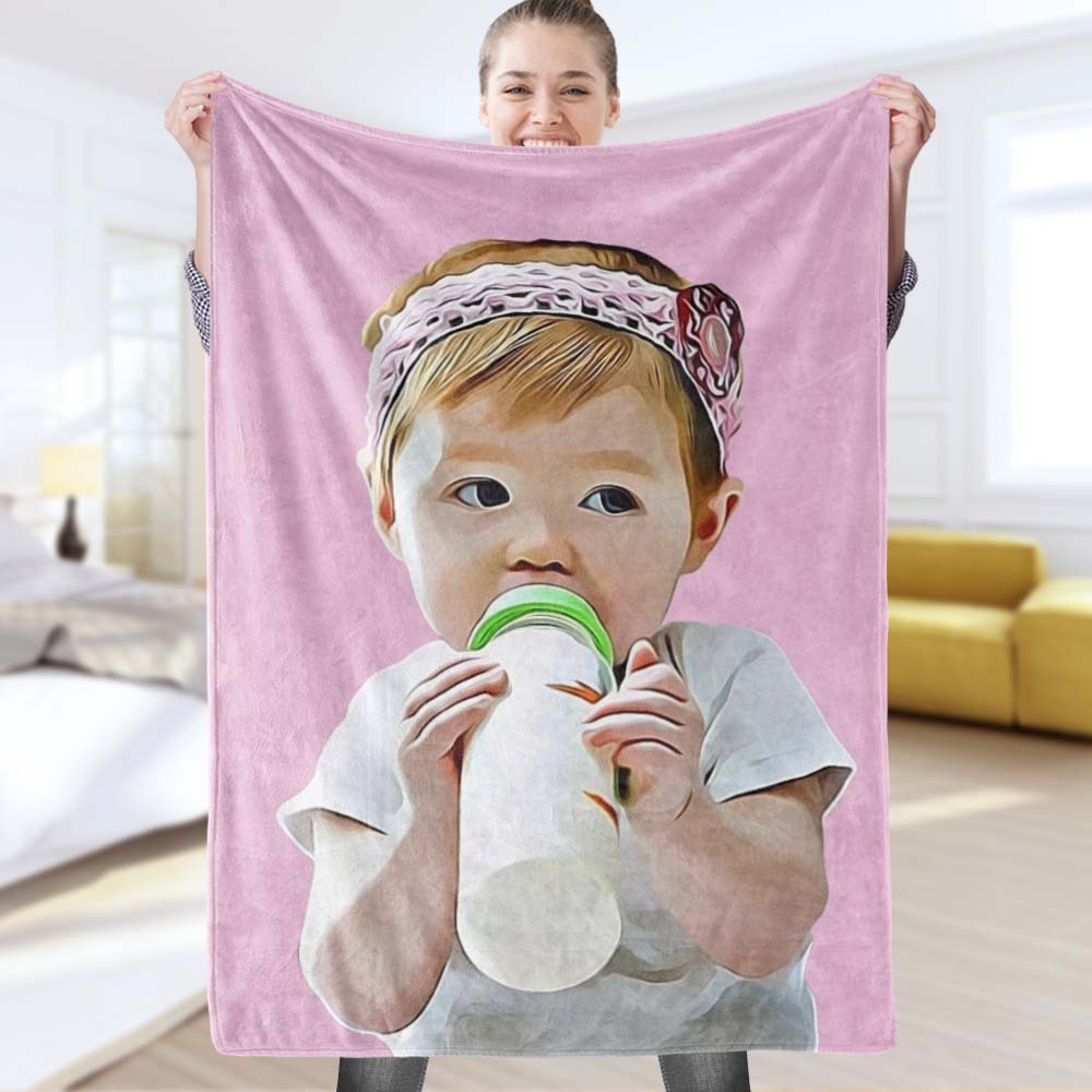 Custom Photo Blanket Custom Photo Print Blanket Printy Photo Blanket Baby Blanket