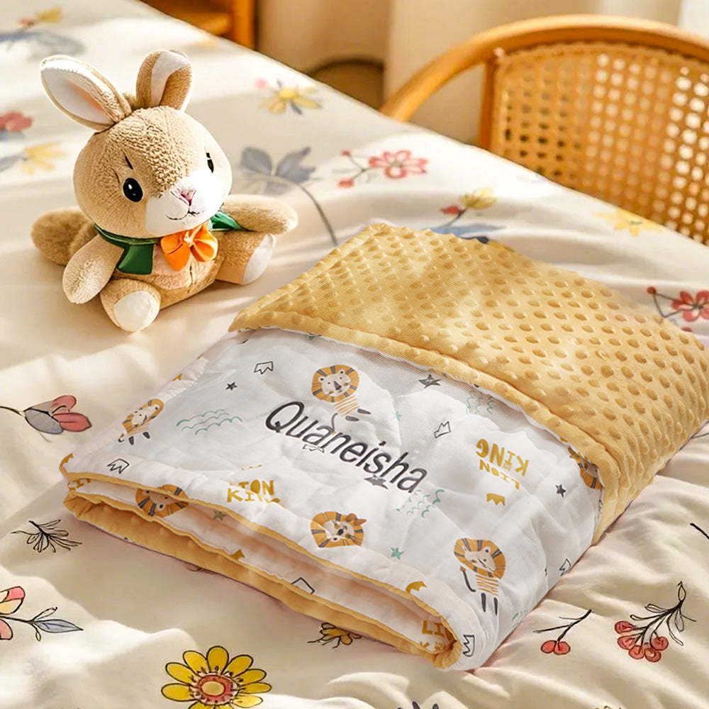 Personalized Baby Blanket Custom Baby Blanket with Embroidered Name Gift for Baby - Get Photo Blanket