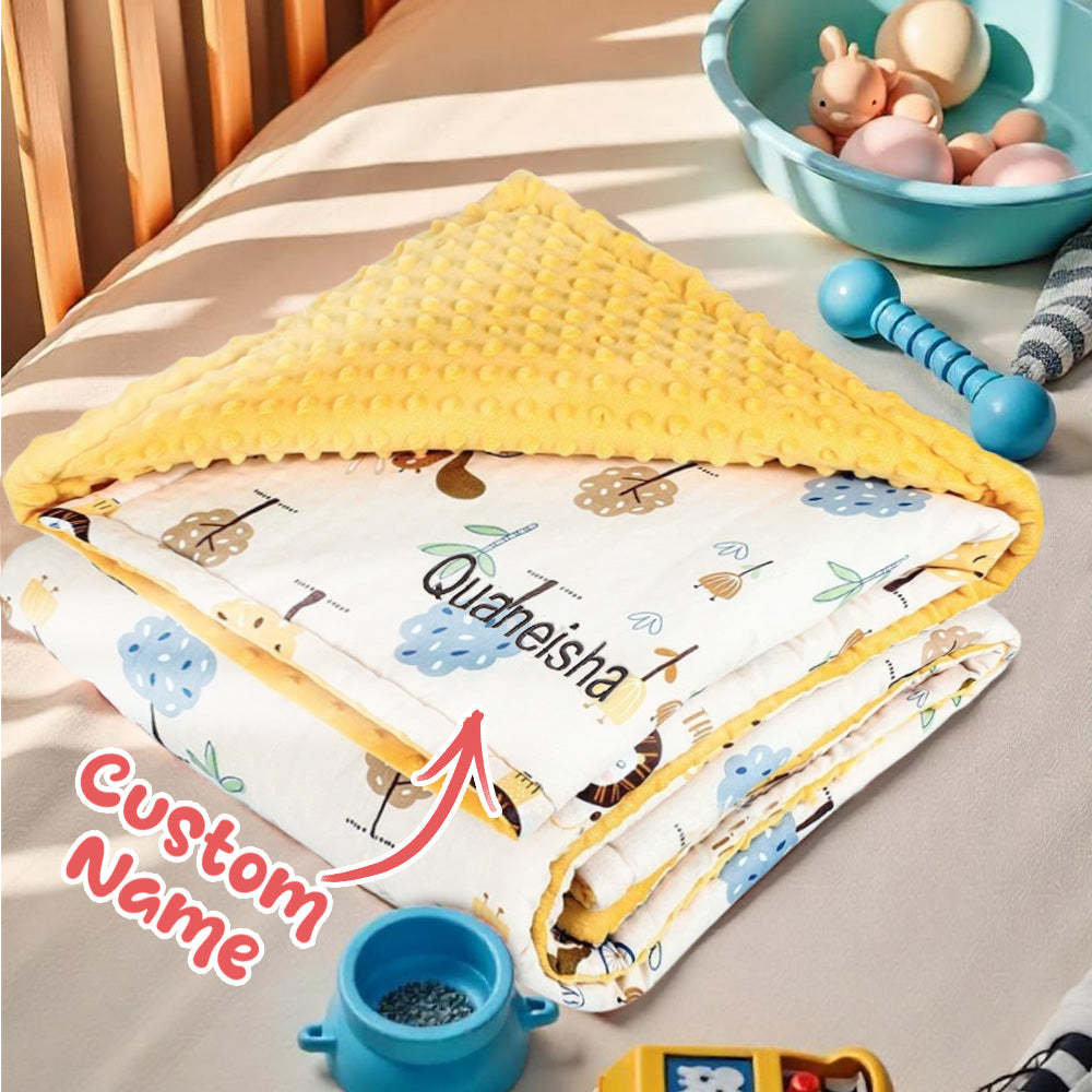 Personalized Baby Blanket Custom Baby Blanket with Embroidered Name Gift for Baby - Get Photo Blanket