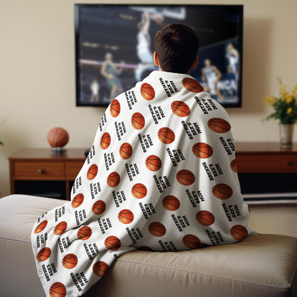 Personalized Custom Print Blanket For Every Sport Every Fan