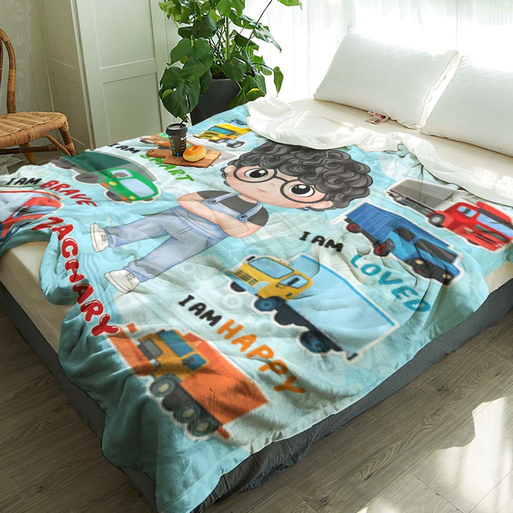 Personalized Blanket - My Dream Job Blanket Birthday Gift For Kids