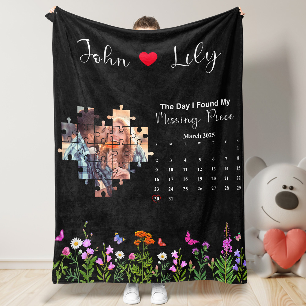 Custom Blanket The Day I Found My Missing Piece Personalized Gift