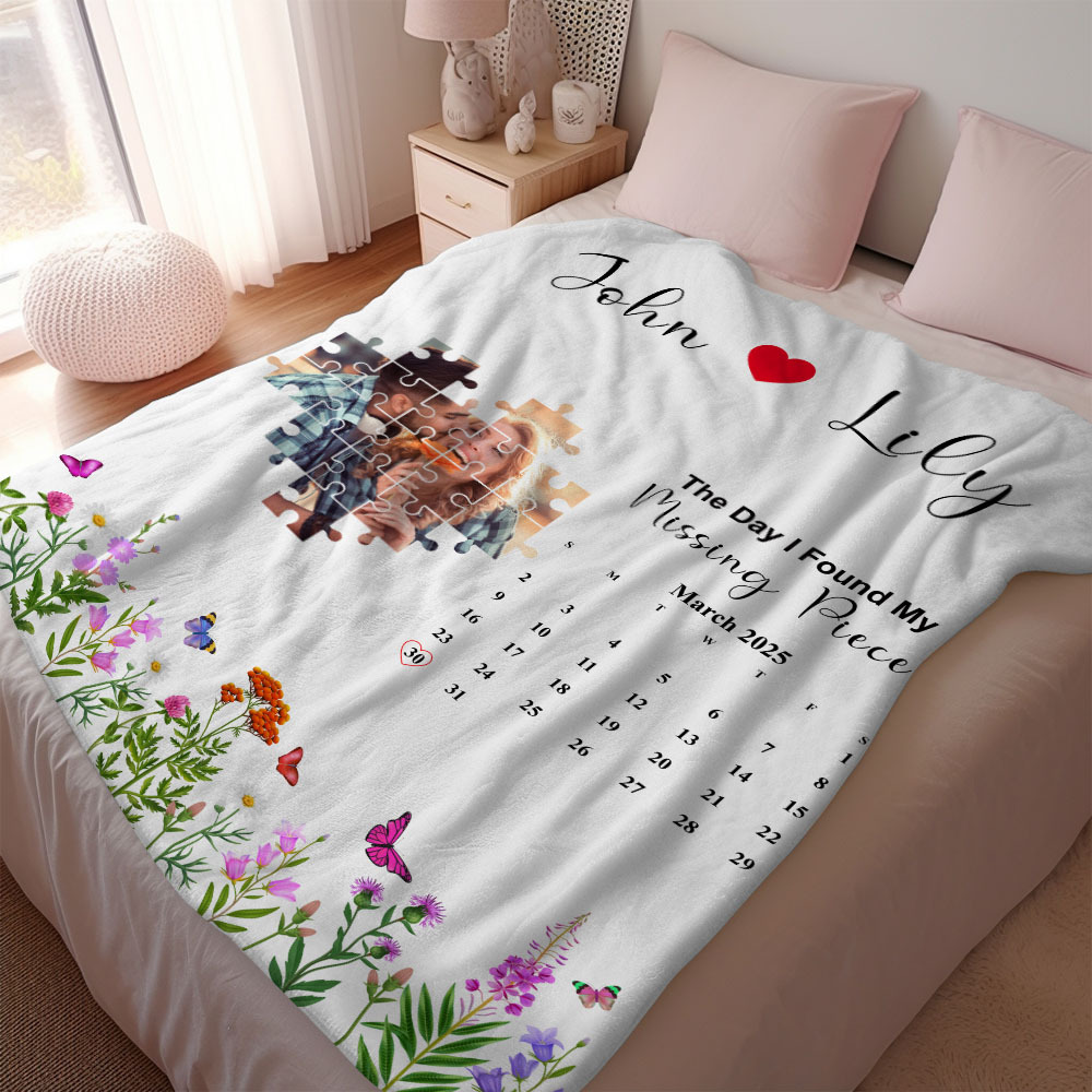 Custom Blanket The Day I Found My Missing Piece Personalized Gift