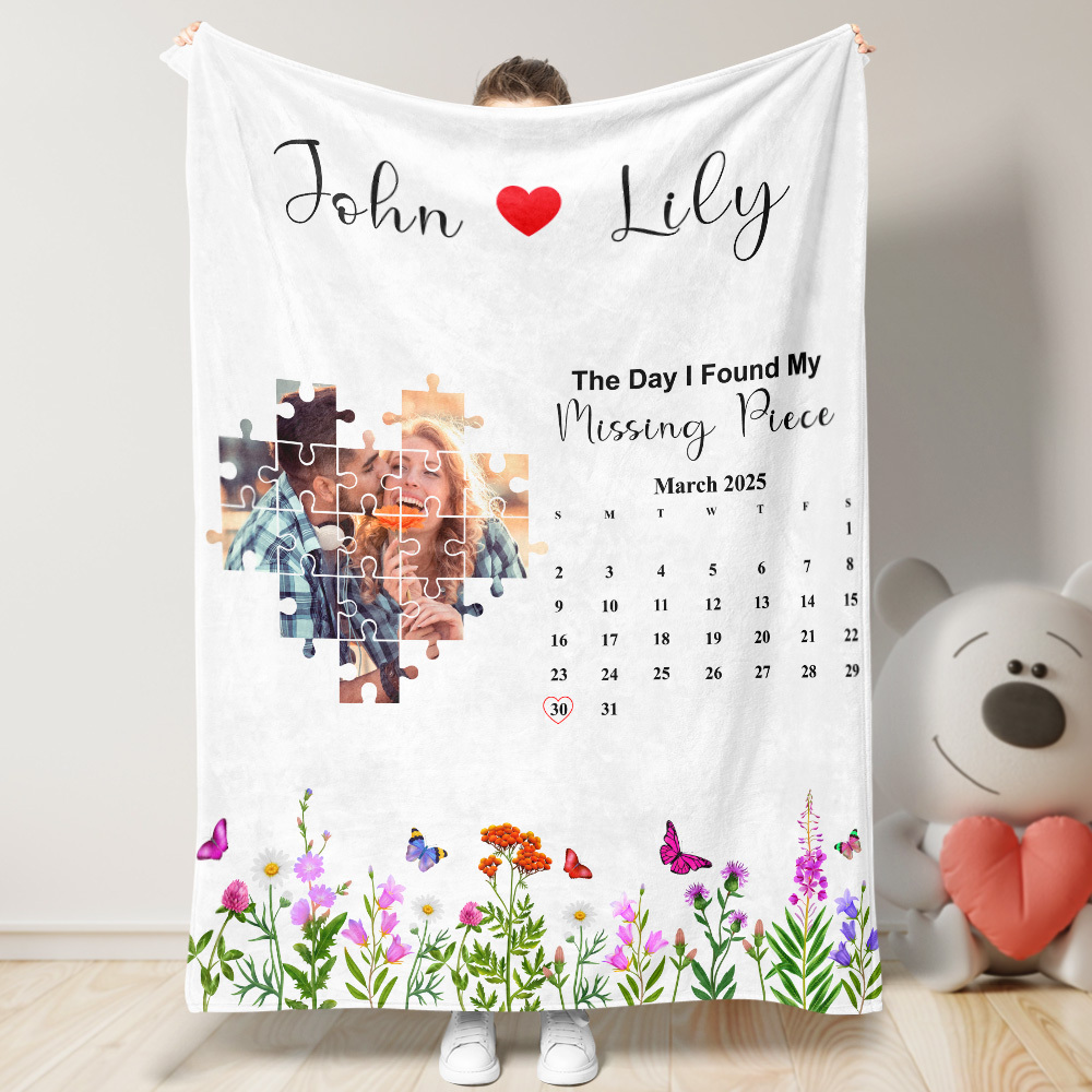 Custom Blanket The Day I Found My Missing Piece Personalized Gift