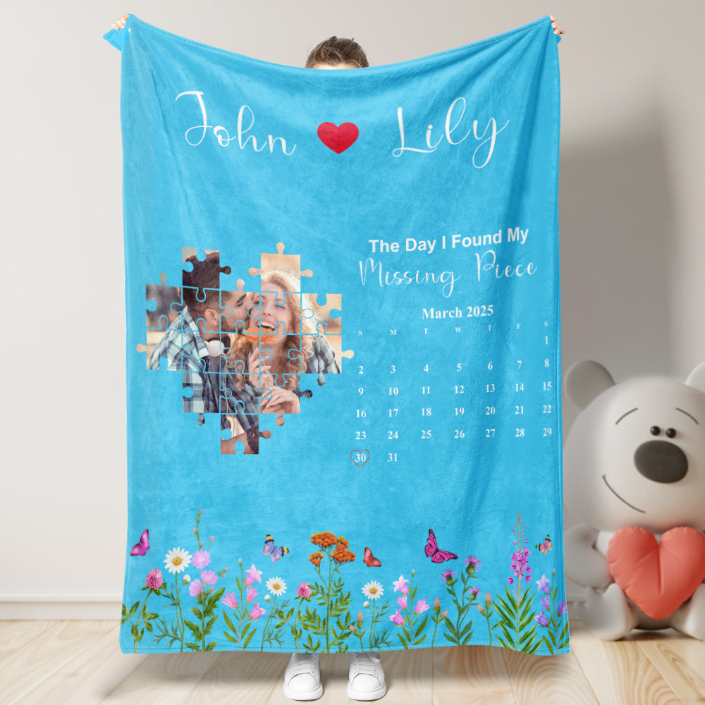 Custom Blanket The Day I Found My Missing Piece Personalized Gift