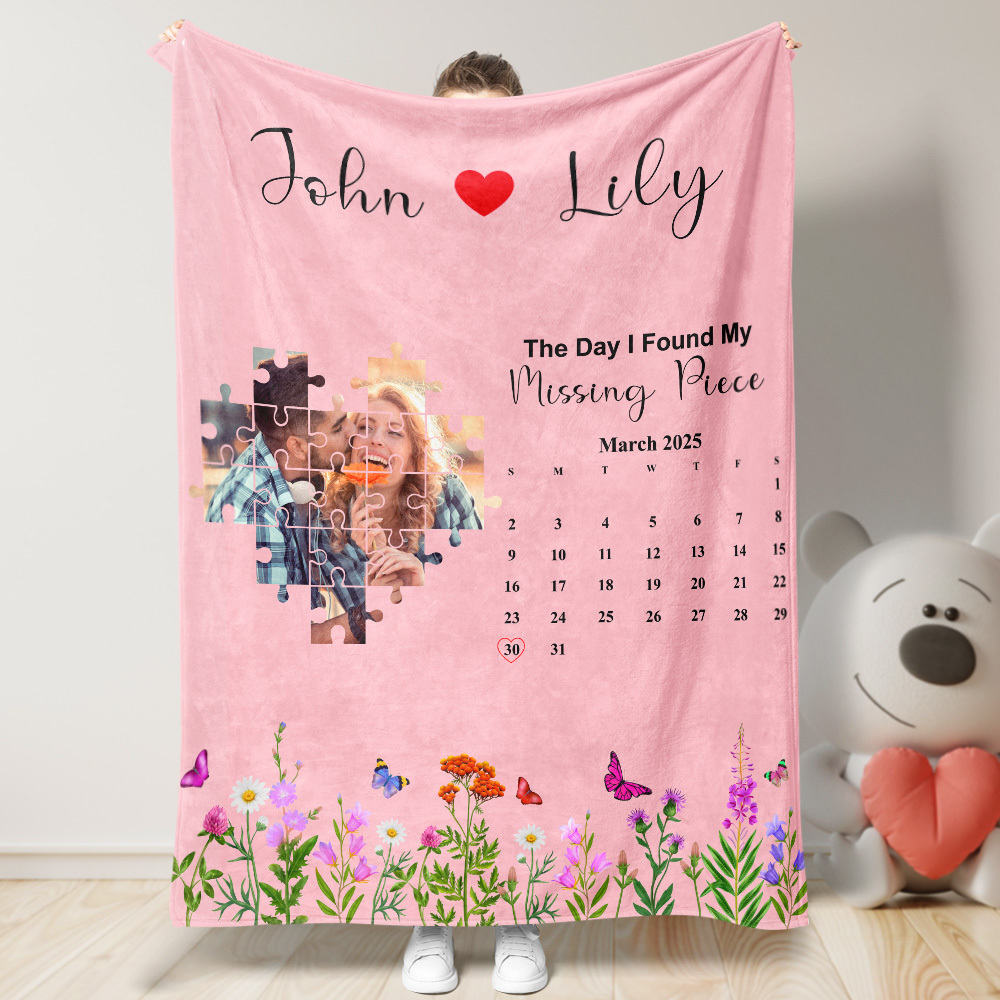 Custom Blanket The Day I Found My Missing Piece Personalized Gift