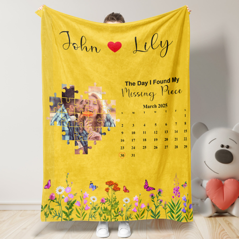 Custom Blanket The Day I Found My Missing Piece Personalized Gift