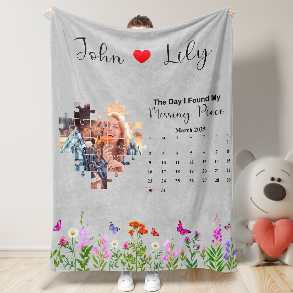 Custom Blanket The Day I Found My Missing Piece Personalized Gift