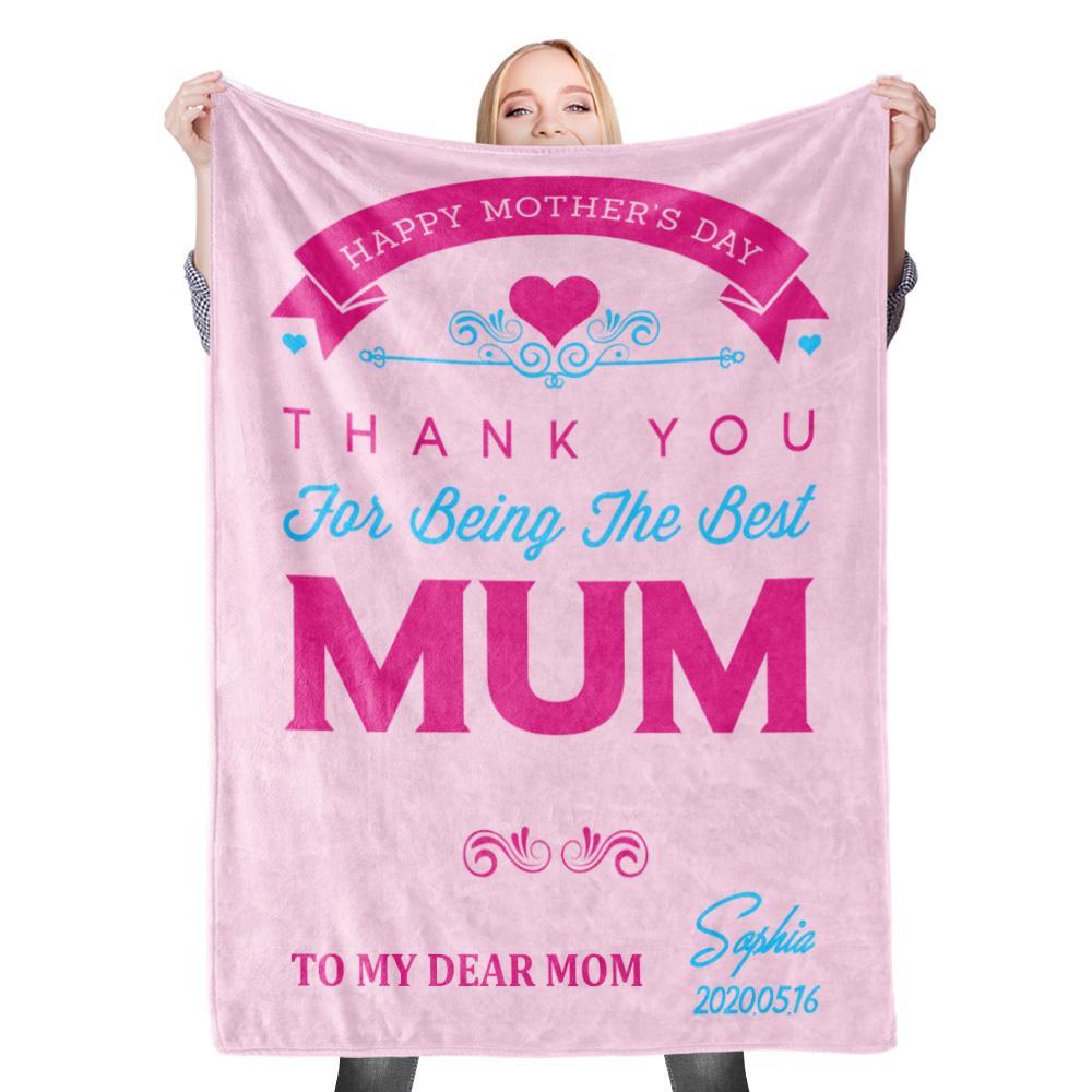 Custom Name Blanket Mother's Day Blanket Mother Blanket Mom Blanket Mother in Law Blanket - Blanket for Mom