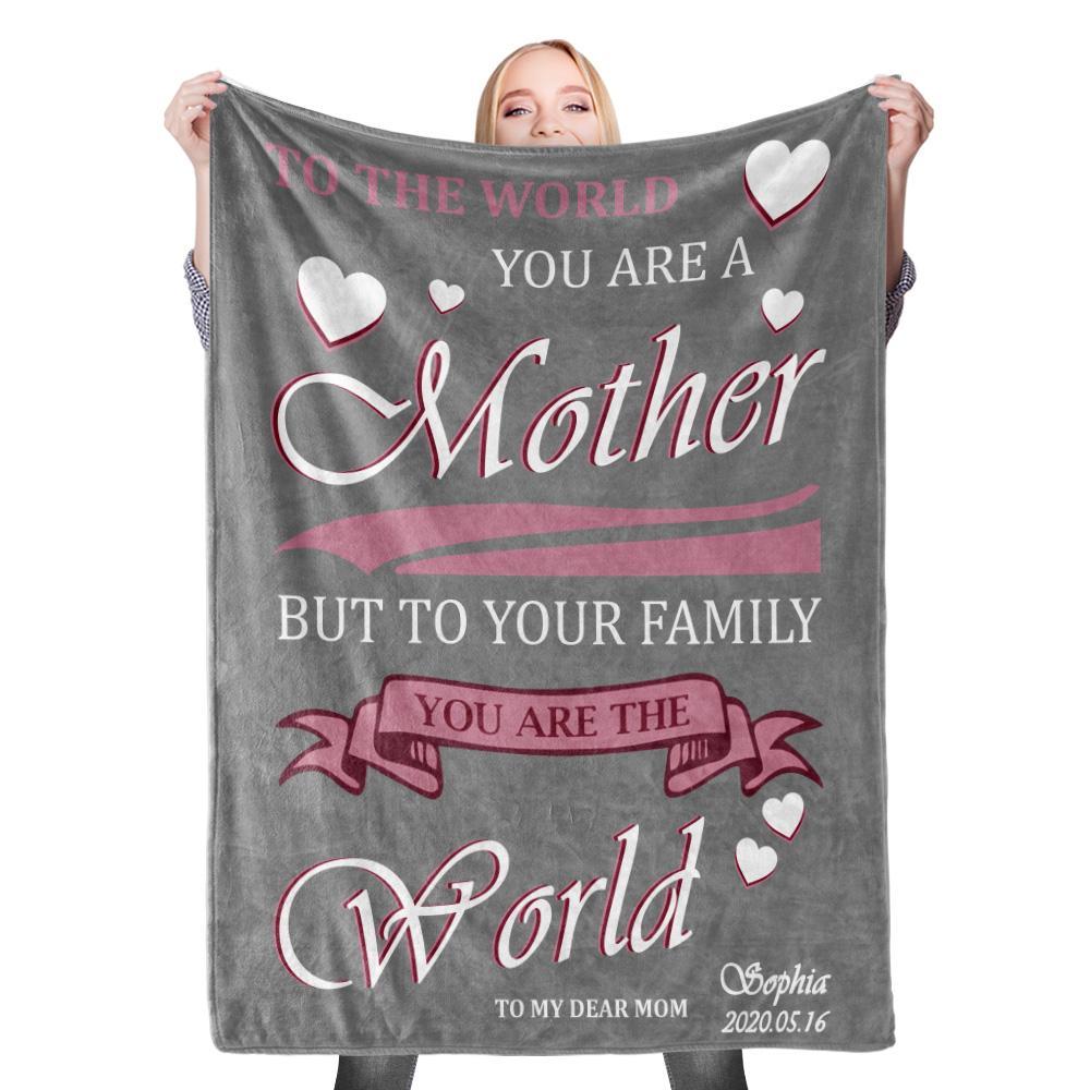 Custom Name Blanket Mother's Day Blanket Mother Blanket Mom Blanket Mother in Law Blanket - Blanket for Mom