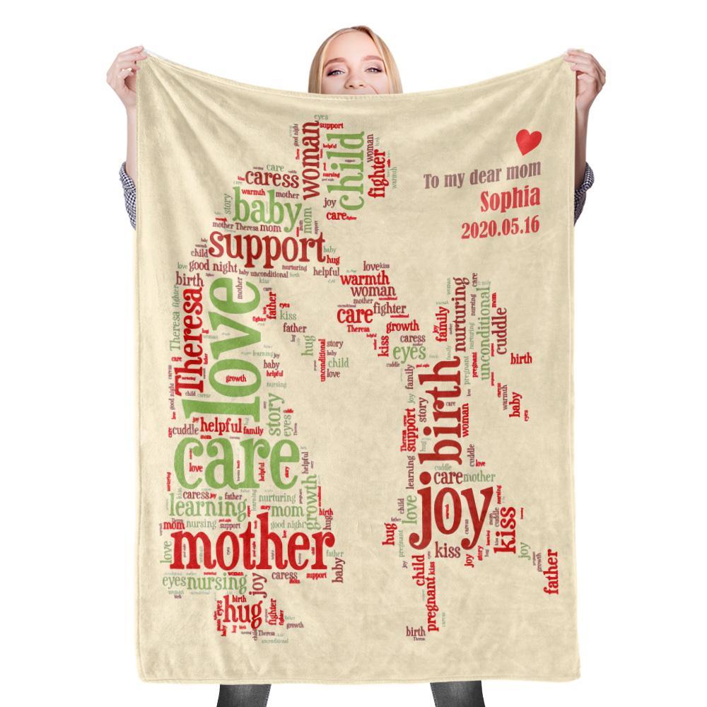 Custom Photo Blanket Mother's Day Blanket Mother Blanket Mom Blanket Mother in Law Blanket - Blanket for Mom