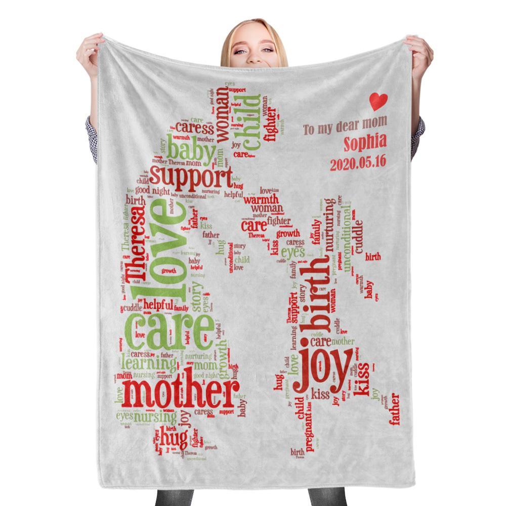 Custom Name Blanket Mother's Day Blanket Mother Blanket Mom Blanket Mother in Law Blanket - Blanket for Mom