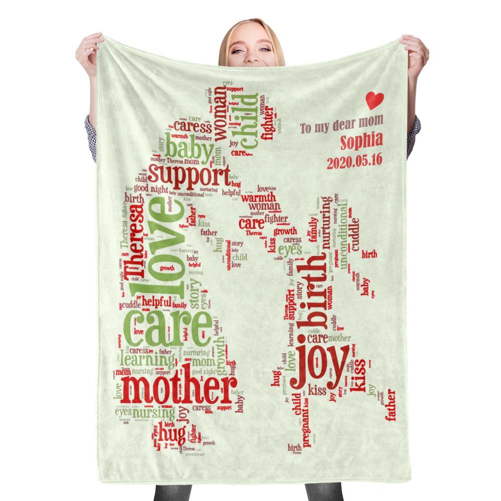 Custom Name Blanket Mother's Day Blanket Mother Blanket Mom Blanket Mother in Law Blanket - Blanket for Mom