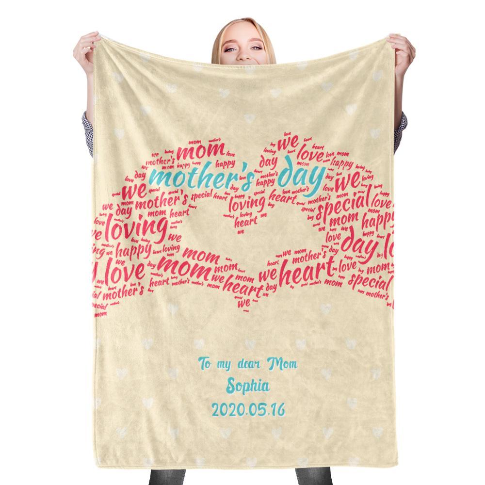 Custom Photo Blanket Mother's Day Blanket Mother Blanket Mom Blanket Mother in Law Blanket - Blanket for Mom