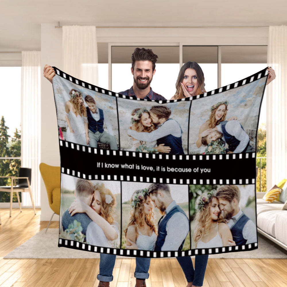 Photo Blankets Personalized Photo Blanket Anniversary Gift Custom Album Blanket With Your Photos Boyfriend Gift Ideas