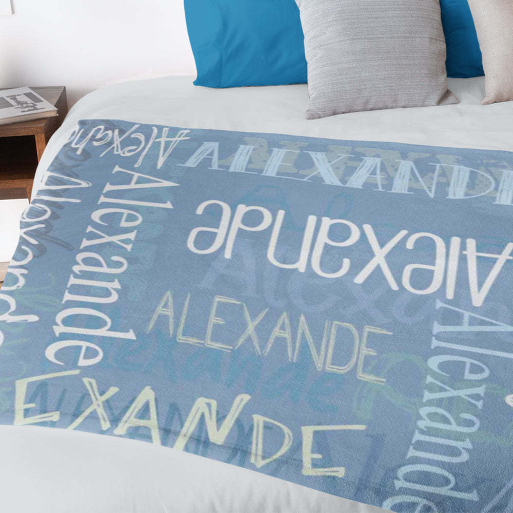 Personalized Signature Style Plush Blanket