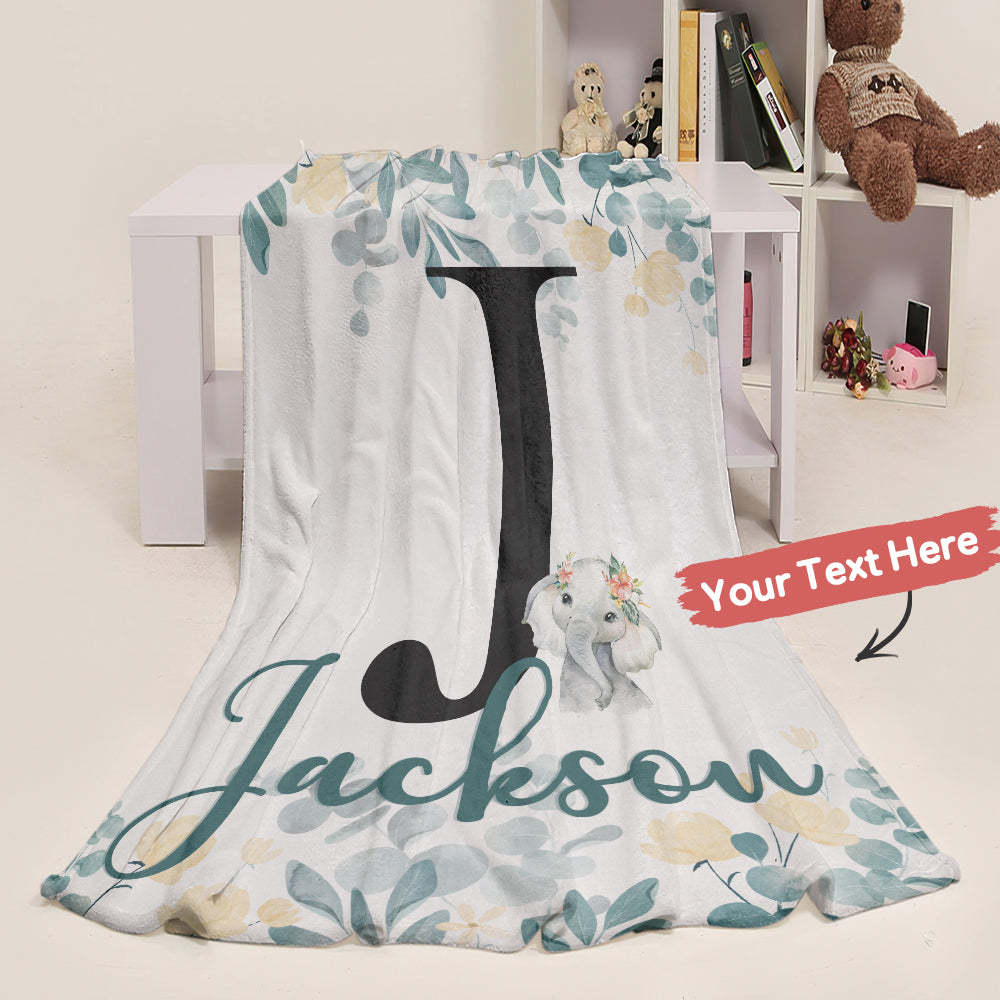 Personalized Baby Blanket Fleece Blanket Name Blanket Baby Shower Gift
