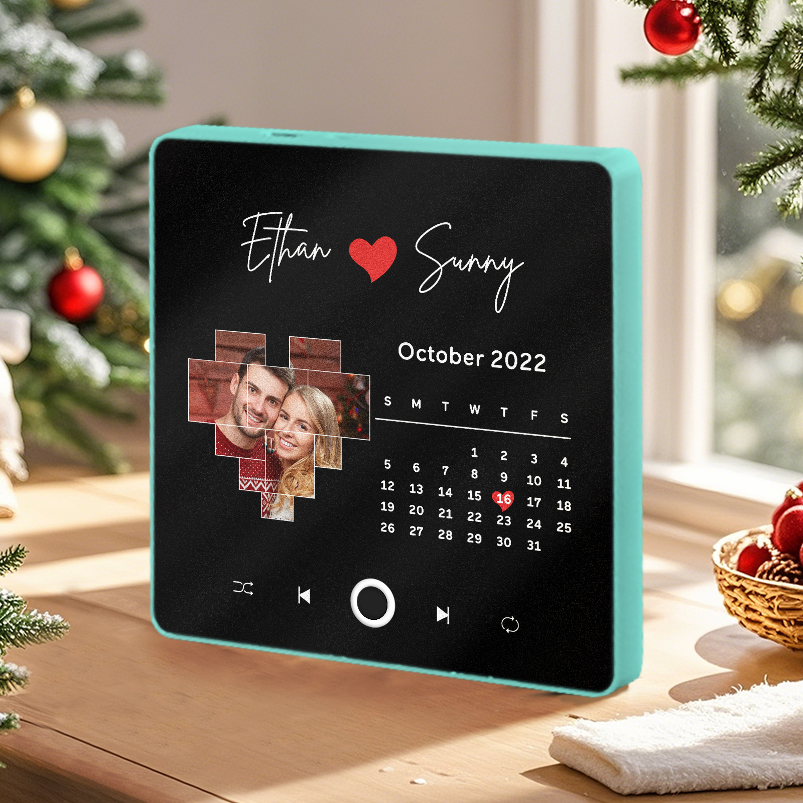 Personalized Music Fridge Magnet Customized Album Fridge Magnet with Spotify Code Can Play Songs Christmas Gifts Creative Gifts