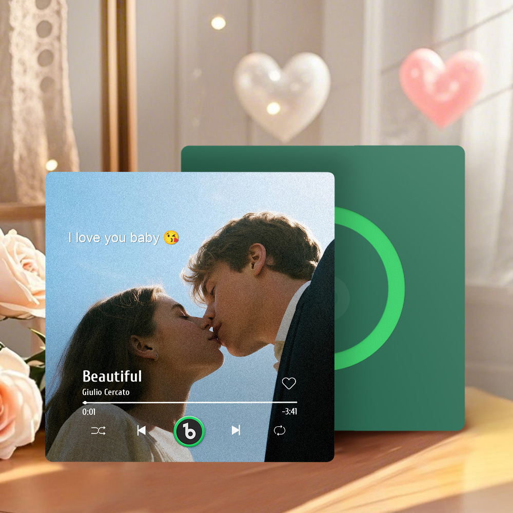 Custom Music Gift Fridge Magnet Custom Photo Music Box Music Box Play Song Valentine Gift For Her Photo Music Magnet Anniversary Gifts for Couple - Get Photo Blanket