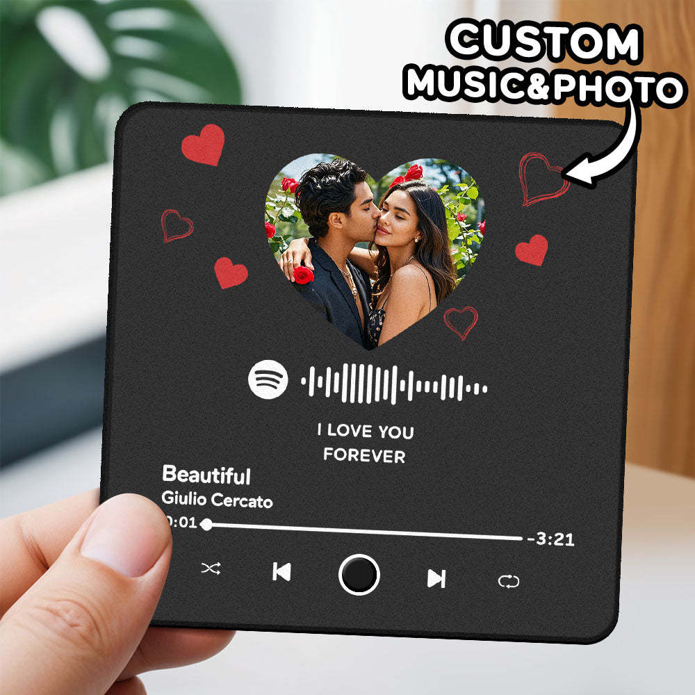 Customized Album Fridge Magnet Personalized Music Fridge Magnet Can Play Songs and Adjust Volume