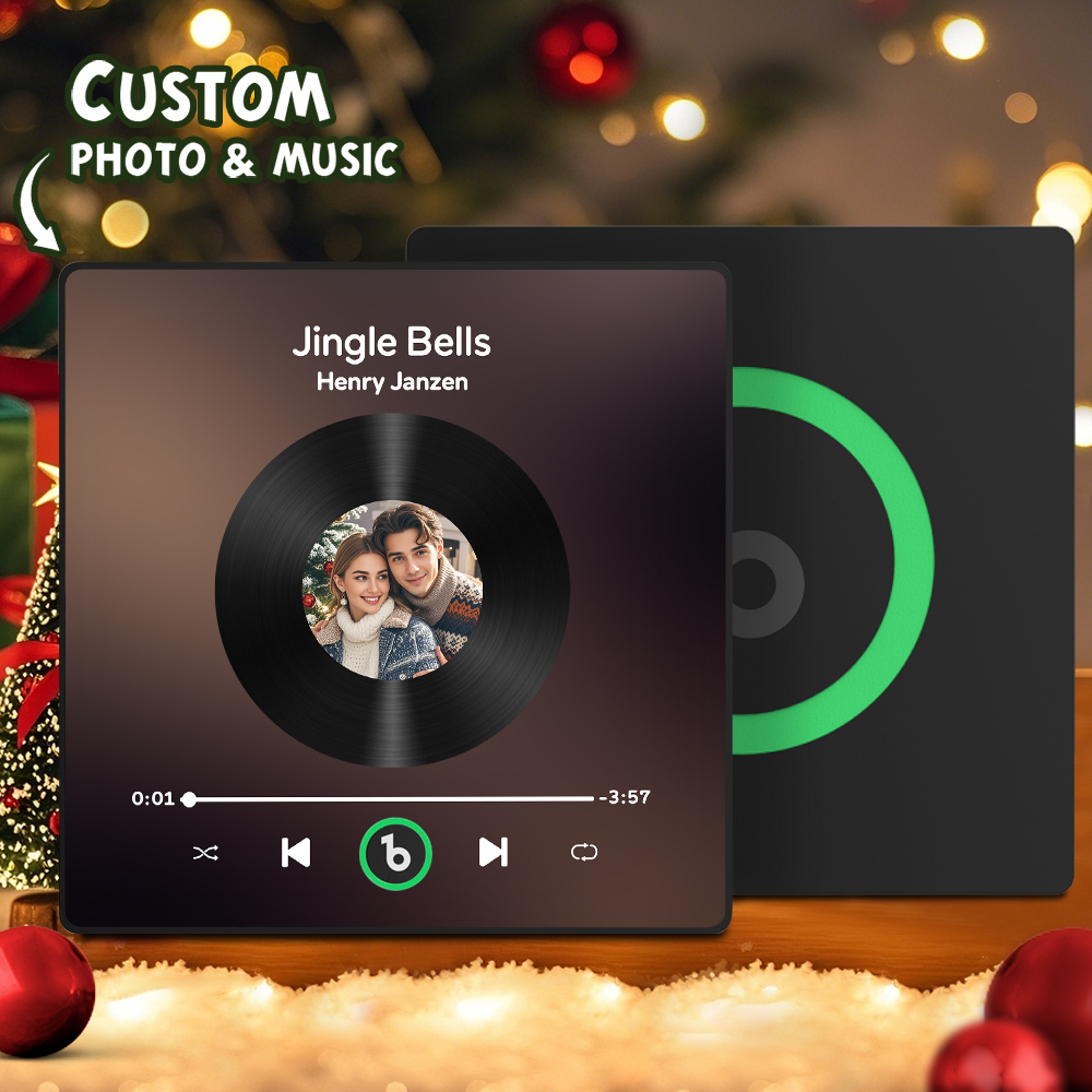 New 4.0 Upgrade Custom Music Fridge Magnet Colorful Album Fridge Magnet FridgeBeats Pro Supports Bluetooth Connectivity Gifts for Christmas