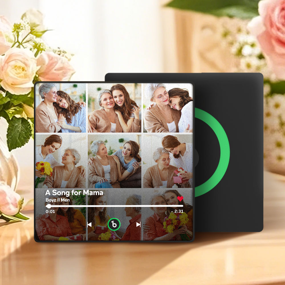 New 4.0 Upgrade Custom Music Fridge Magnet Colorful Frame Album Fridge Magnet Can Play Songs Mother's Day Gifts