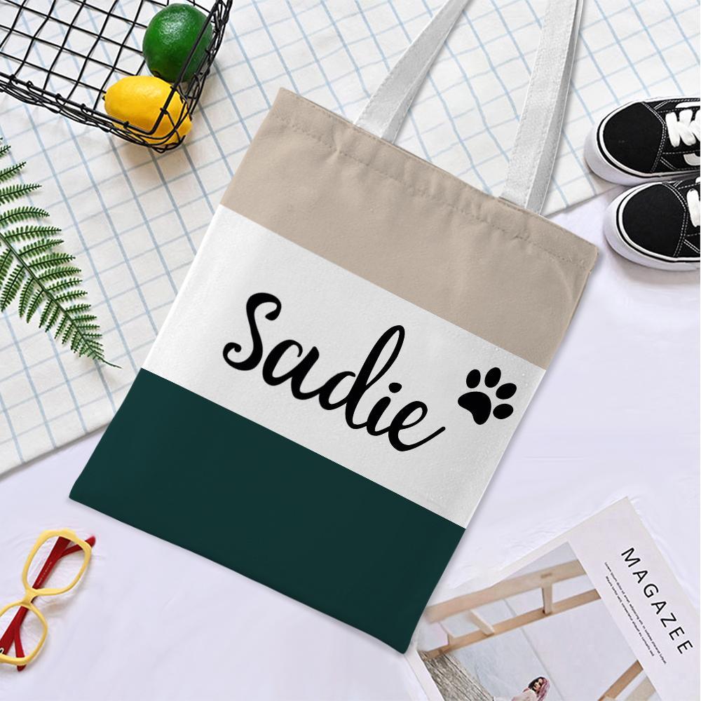 Gift for Mom Custom Tote Bag Canvas Bag Beach Bag Personalized Reusable Storage Handbag - Get Photo Blanket