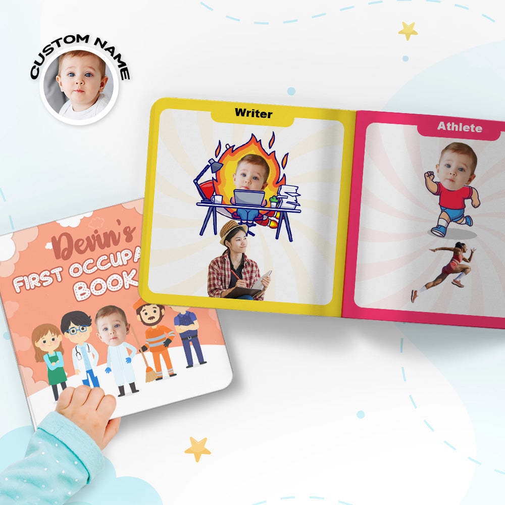 Baby's First Food Book Custom Name and Face Gifts for Baby - Get Photo Blanket