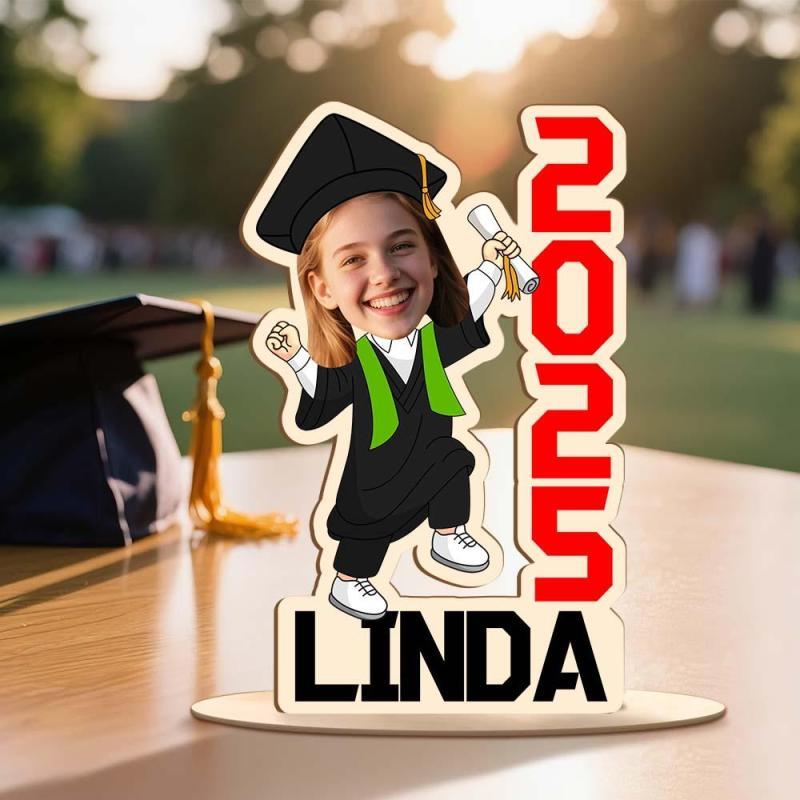 Graduation Gift, Custom Face Photo Graduation Acrylic Standing, College Graduation Gift 2025, High School College Graduate, Senior Gifts
