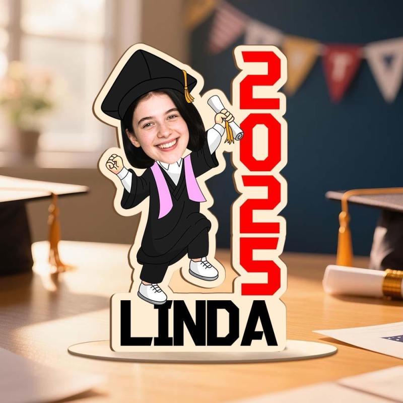 Graduation Gift, Custom Face Photo Graduation Acrylic Standing, College Graduation Gift 2025, High School College Graduate, Senior Gifts