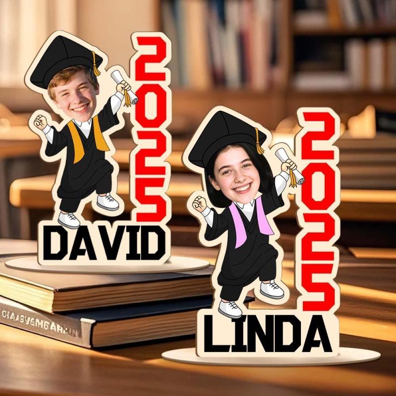 Graduation Gift, Custom Face Photo Graduation Acrylic Standing, College Graduation Gift 2025, High School College Graduate, Senior Gifts