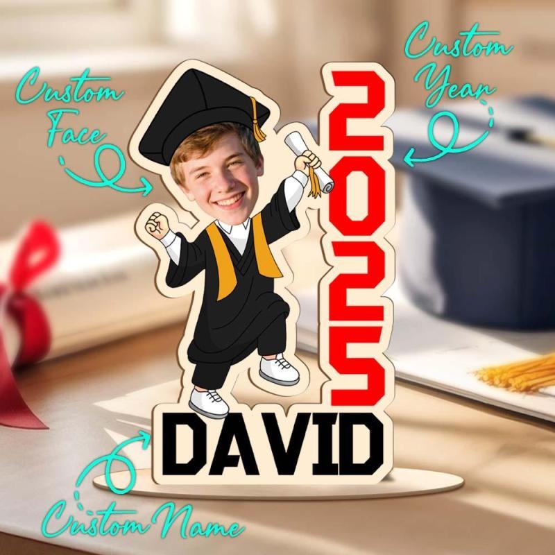 Graduation Gift, Custom Face Photo Graduation Acrylic Standing, College Graduation Gift 2025, High School College Graduate, Senior Gifts
