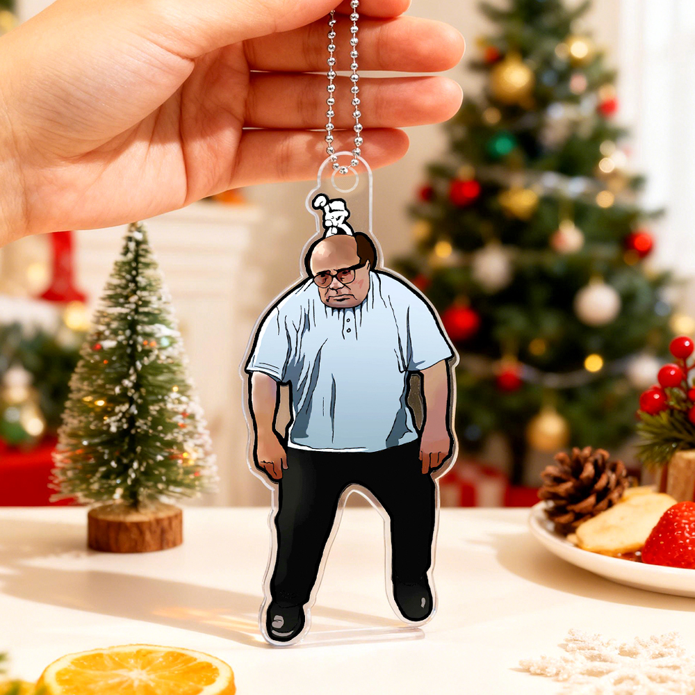 Hanging Frank Reynolds Keychain / Christmas Ornament  - It's Always Sunny in Philadelphia