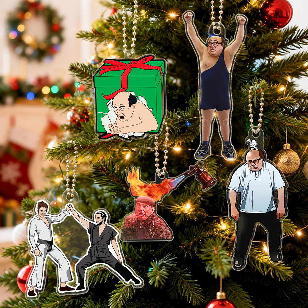 Hanging Frank Reynolds Keychain / Christmas Ornament  - It's Always Sunny in Philadelphia