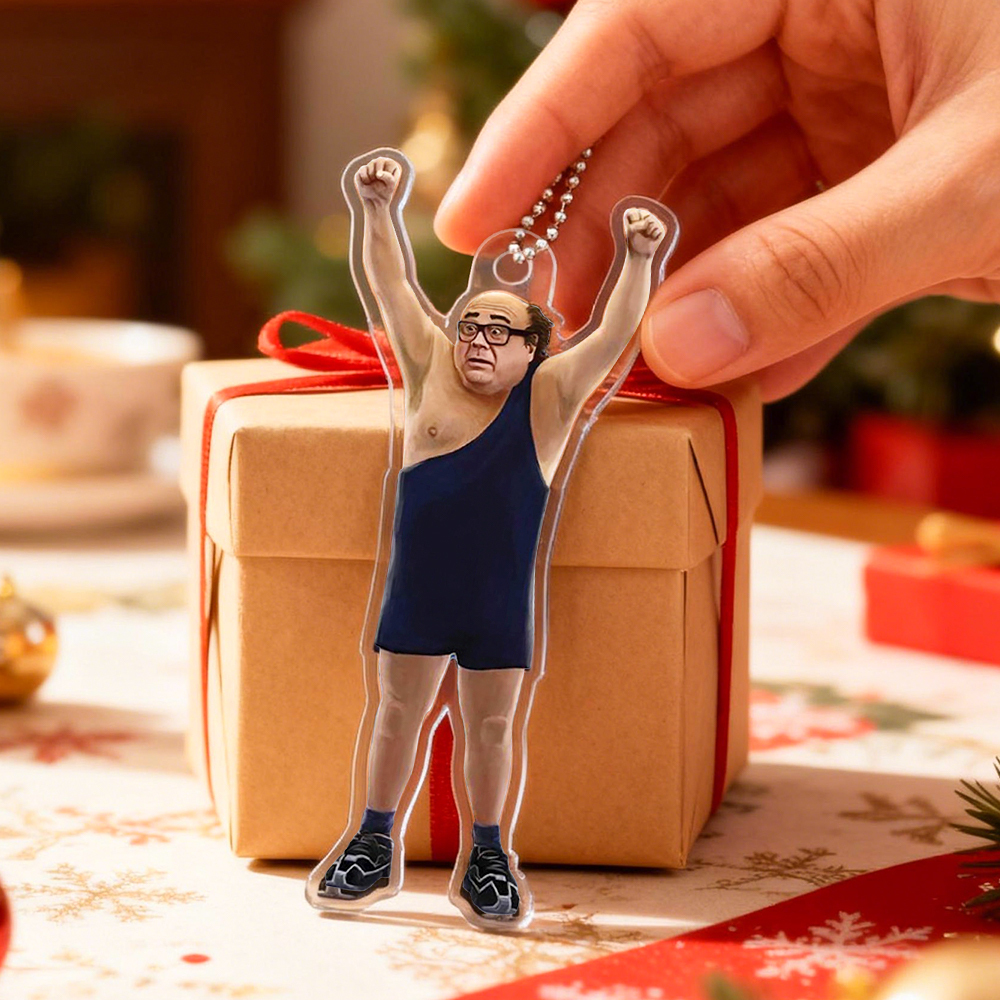 Hanging Frank Reynolds Keychain / Christmas Ornament  - It's Always Sunny in Philadelphia