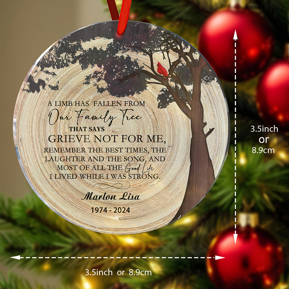 Personalized Memorial Christmas Ornaments Loss of Loved One Ornaments Remembrance Gifts