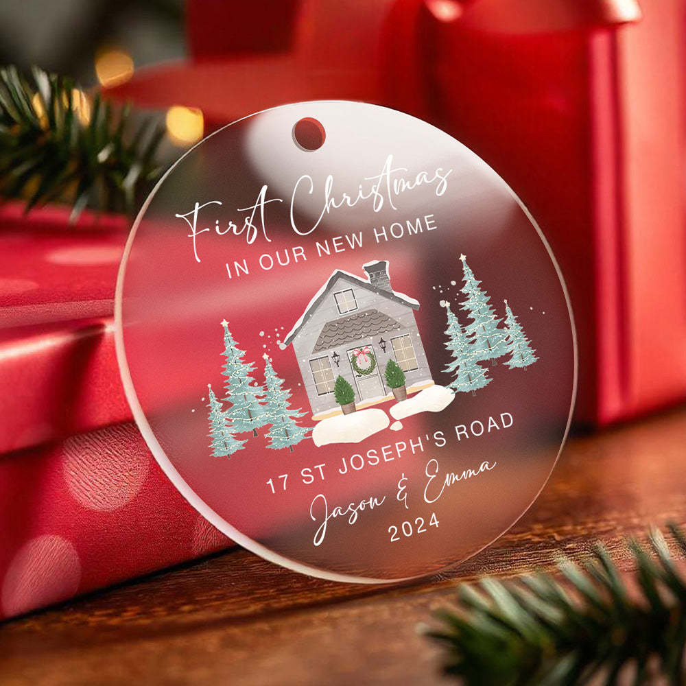 Personalised New Home Christmas Ornament First Home Ornament for New Home Gift - Get Photo Blanket