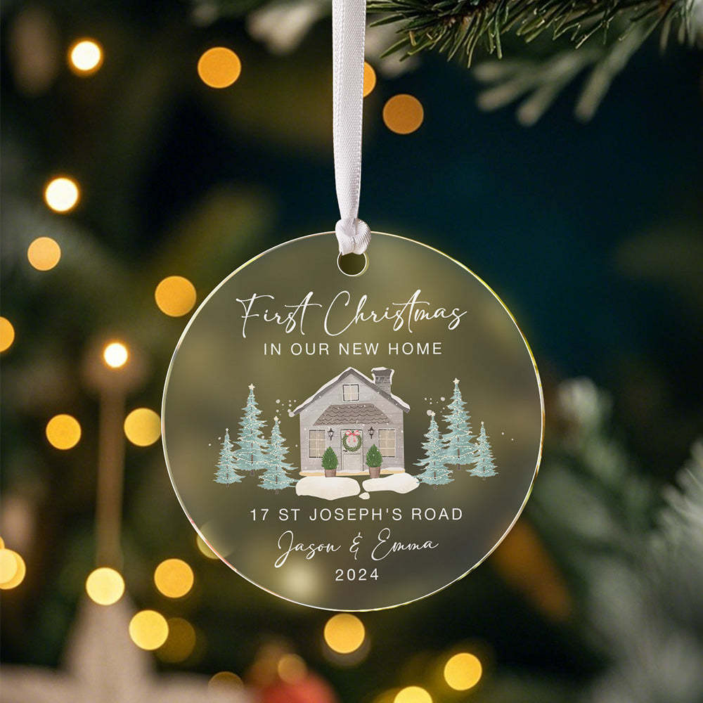 Personalised New Home Christmas Ornament First Home Ornament for New Home Gift - Get Photo Blanket