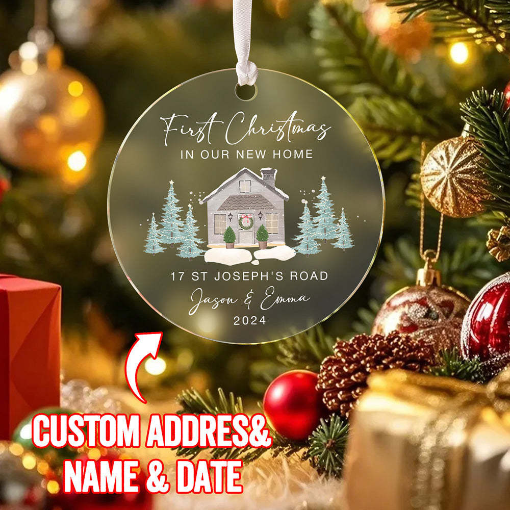 Personalised New Home Christmas Ornament First Home Ornament for New Home Gift - Get Photo Blanket
