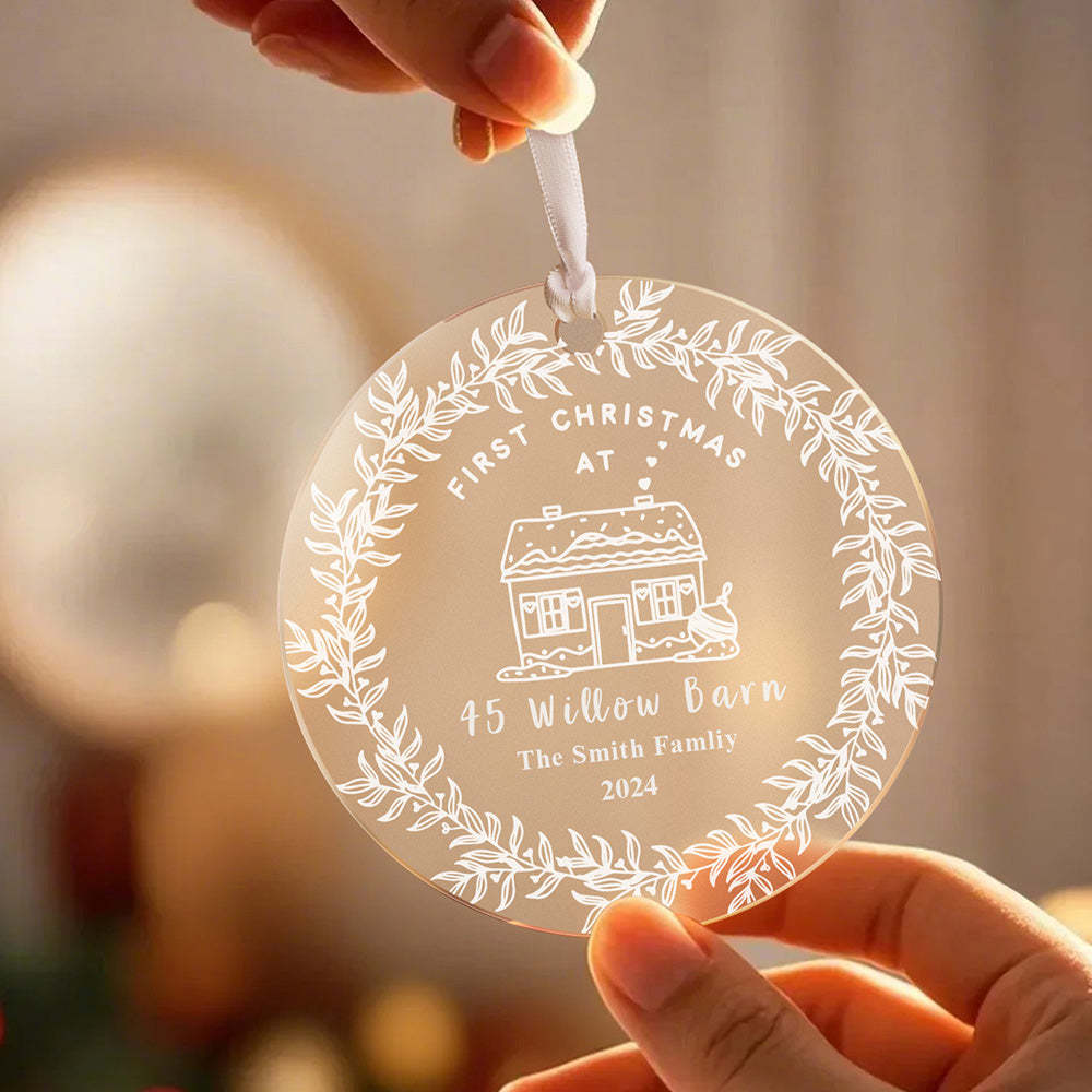 Personalised First Home Christmas Ornament Christmas Decorations New Home Gift - Get Photo Blanket