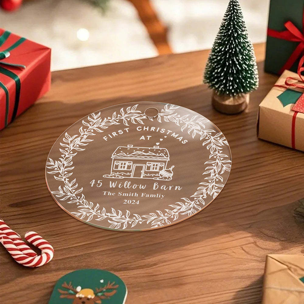 Personalised First Home Christmas Ornament Christmas Decorations New Home Gift - Get Photo Blanket