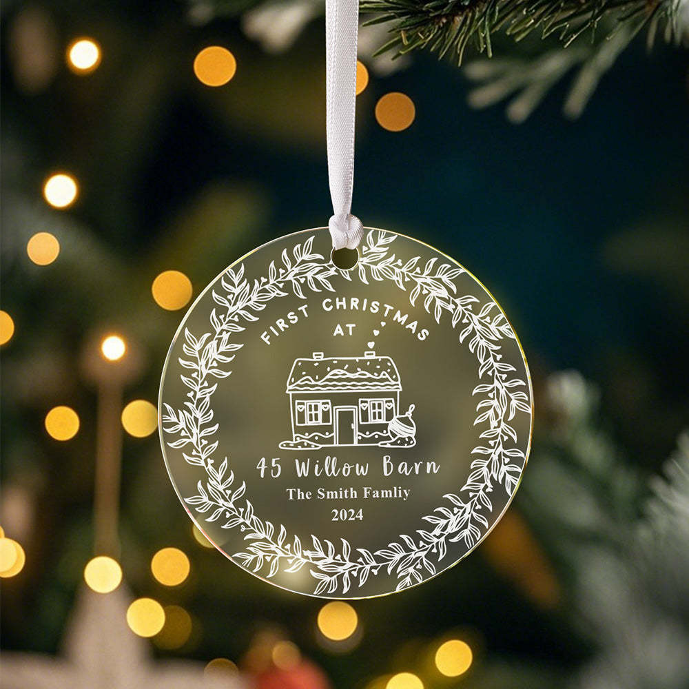Personalised First Home Christmas Ornament Christmas Decorations New Home Gift - Get Photo Blanket