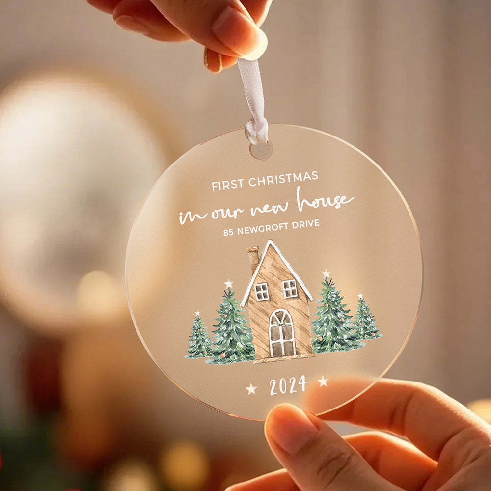 Personalised New Home Ornament First Home Christmas Ornament for Housewarming Gift - Get Photo Blanket