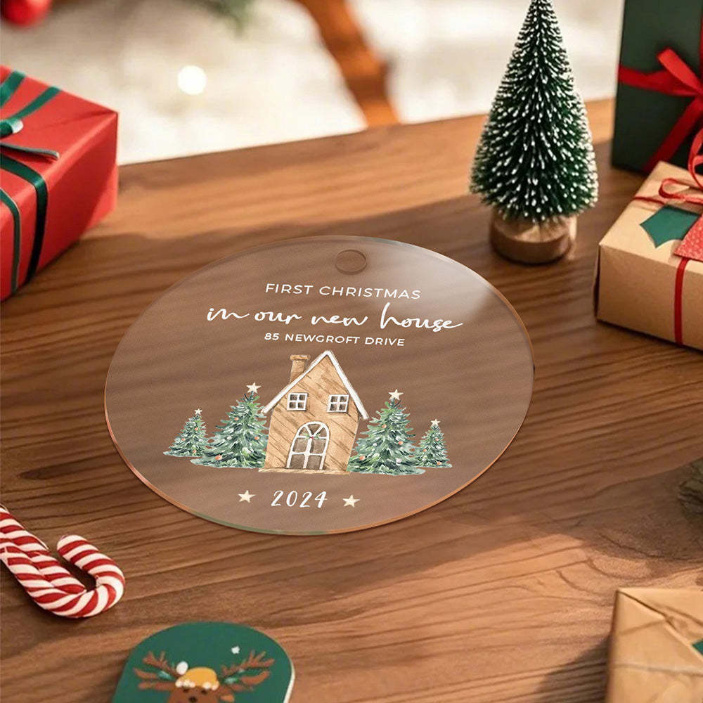 Personalised New Home Ornament First Home Christmas Ornament for Housewarming Gift - Get Photo Blanket