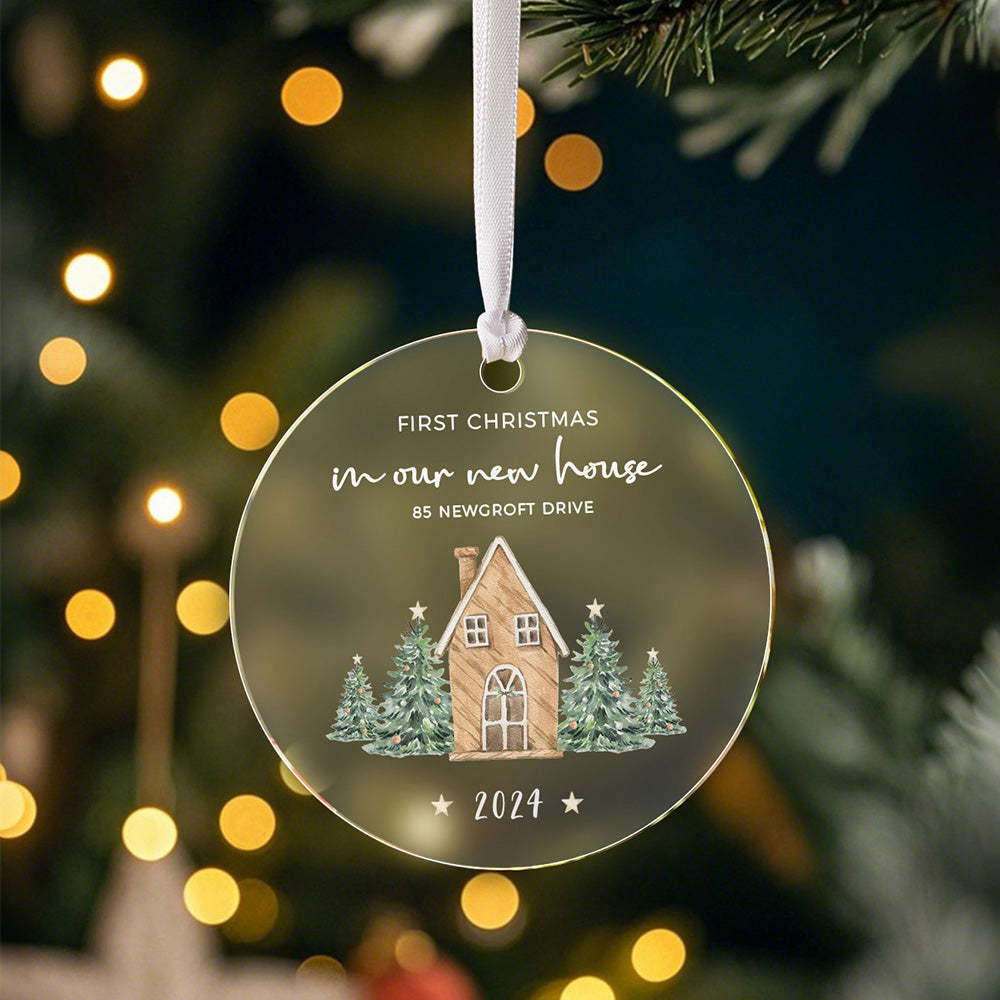 Personalised New Home Ornament First Home Christmas Ornament for Housewarming Gift - Get Photo Blanket