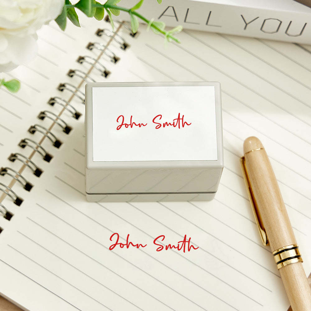 Personalized Name Stamp Custom Signature Stamp Gifts for Teacher - Get Photo Blanket