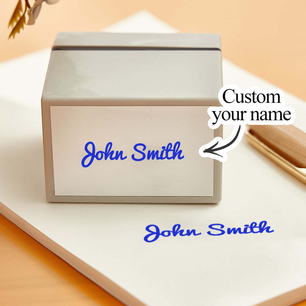 Personalized Name Stamp Custom Signature Stamp Gifts for Teacher - Get Photo Blanket