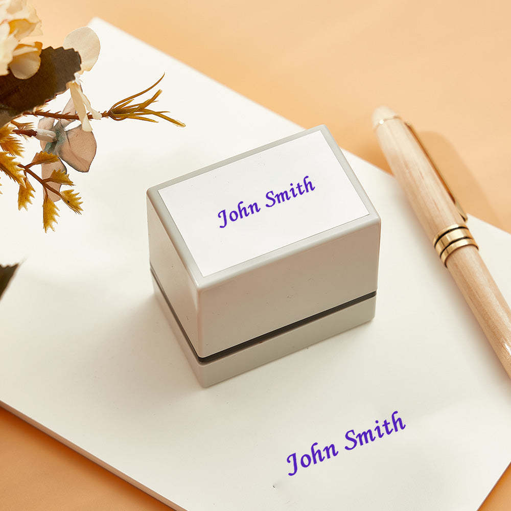 Personalized Name Stamp Custom Signature Stamp Gifts for Teacher - Get Photo Blanket