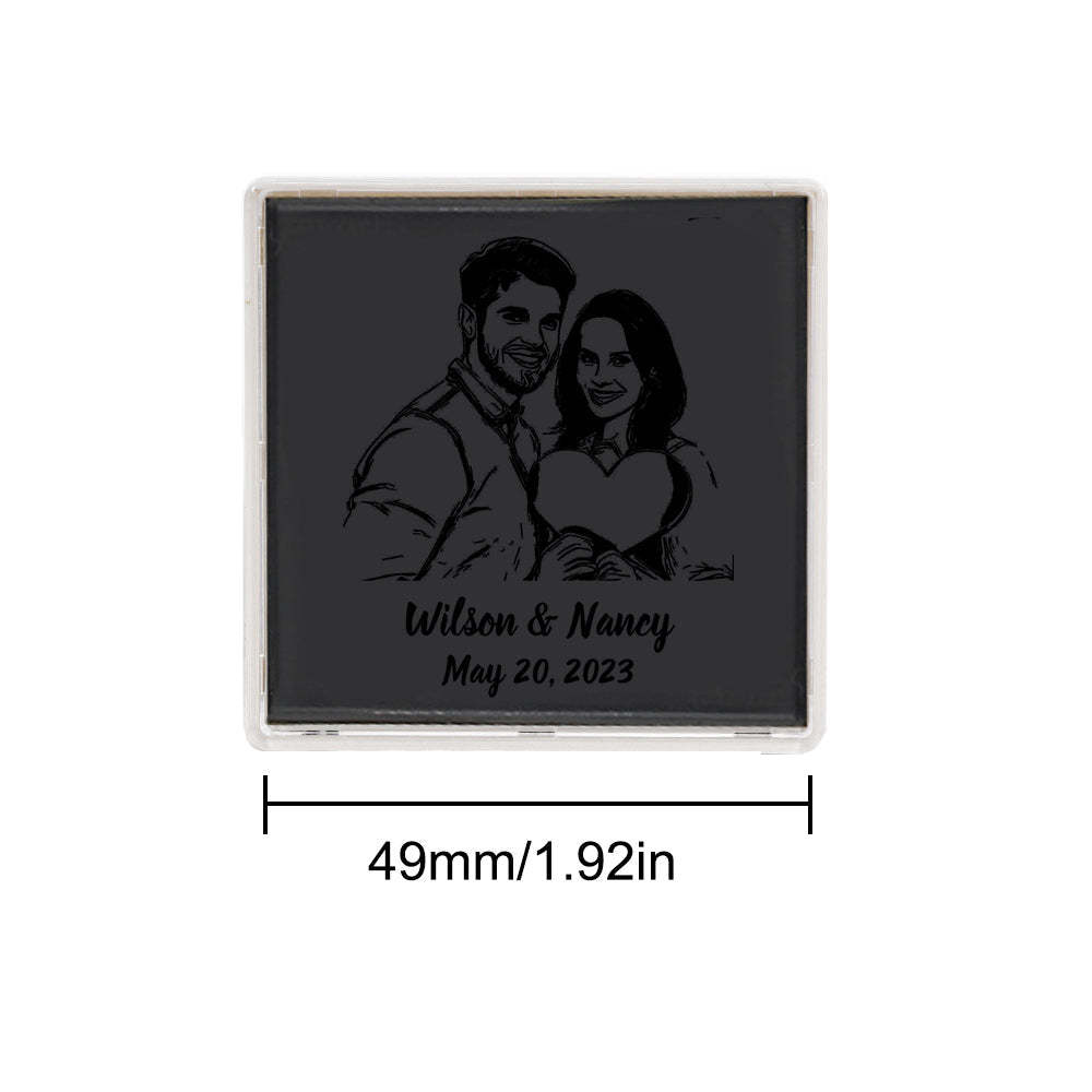 Custom Portrait Stamps Personalized Funny Stamp Gift for Birthday or Wedding - Get Photo Blanket
